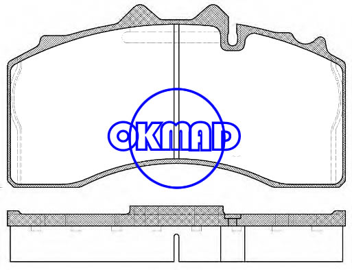 BPW Brake pad OEM:0509290130 0980107570 GDB5105 WVA:29228 29317, FW29228
